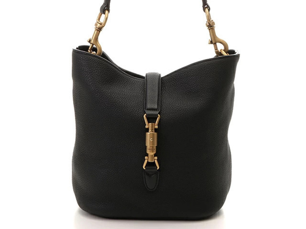 Gucci Jackie Shoulder Bag Black Leather